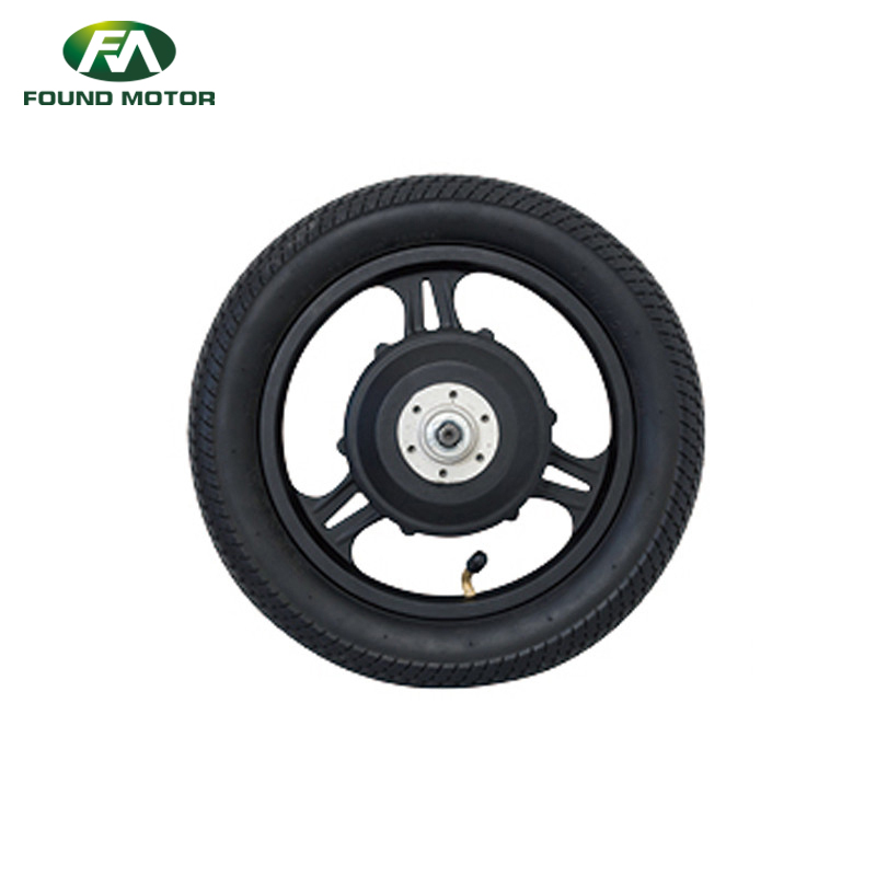 FOUND MOTOR 12'' 24V 250W Magnesium Alloy Dc Brushless Geared Wheel Hub Motor Electric Bike