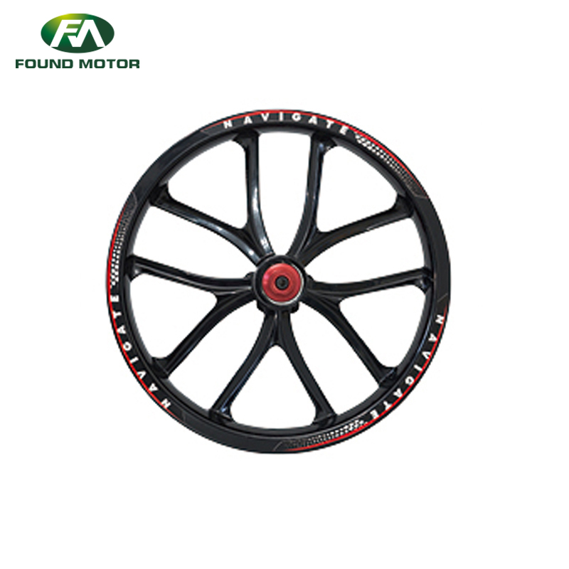 FOUNDMOTOR 14 Inch Electric Bike Rims 10Spoke Magnesium Alloy Rims for City Ebike 