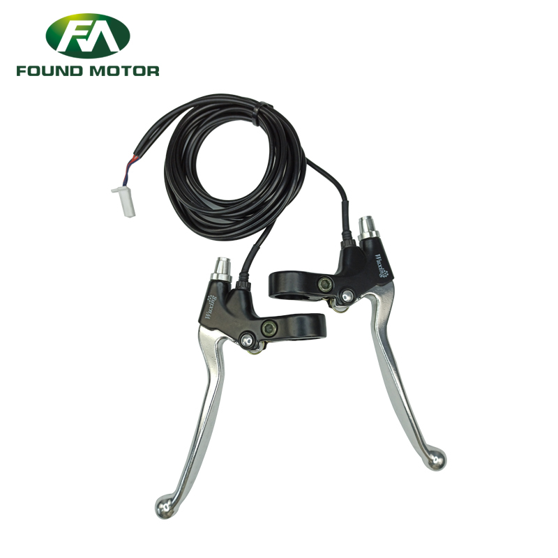 FOUNDMOTOR Epower Waterproof Brake Lever for E-bike – Cut-Off Switch Brake Handle with Connector for Electric Scooter, Mountain Bike, Ebike Conversion Kit