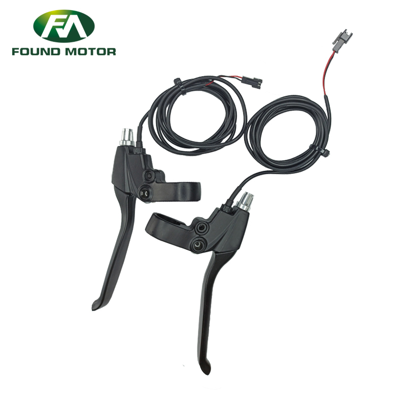 FOUNDMOTOR Pair E-bike Brake Lever Waterproof – Left Right Power Cut-Off Brake Handle for Electric Bicycle Accessories