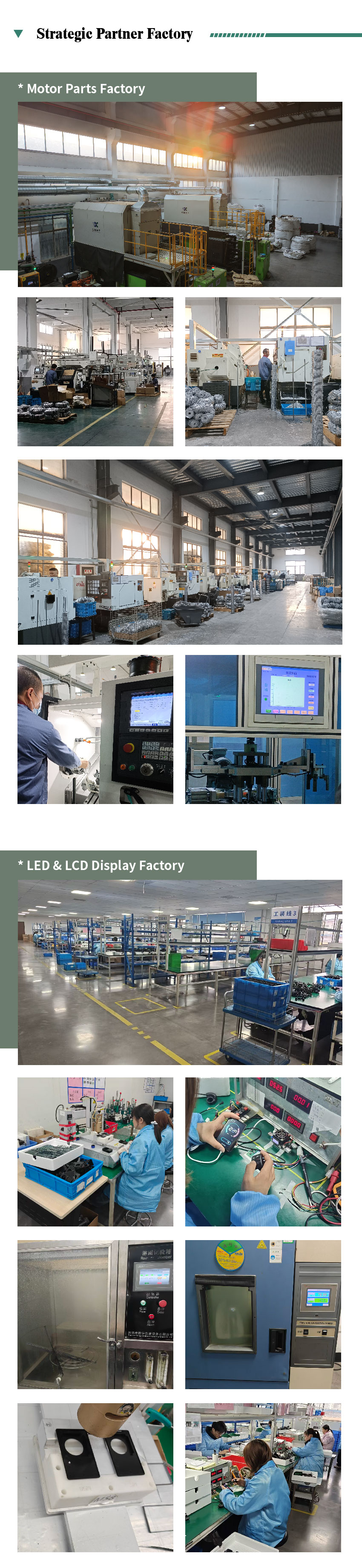 Partner Factory-Motor Parts&LEDLCD Display