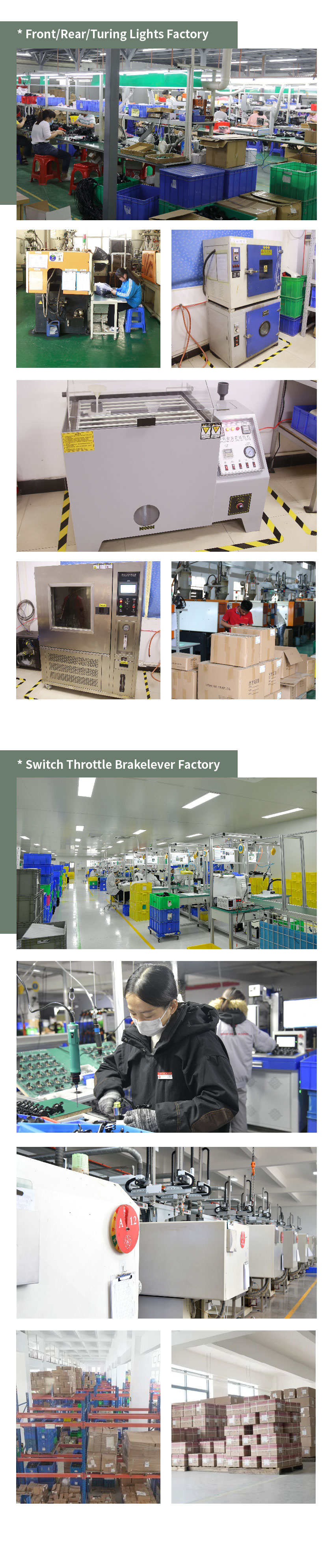 Partner Factory Front Rear Turing Lights&SwitchThrottle Brake lever